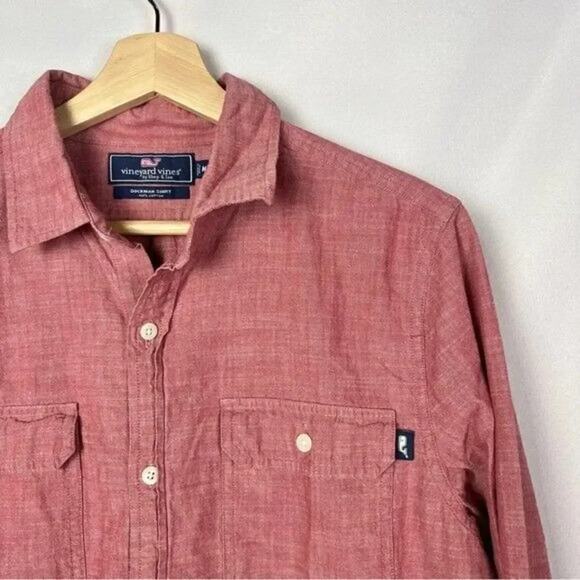 Vineyard Vines Sea Breeze Dockman Classic Fit Long Sleeve Button Down M - Picture 3 of 4